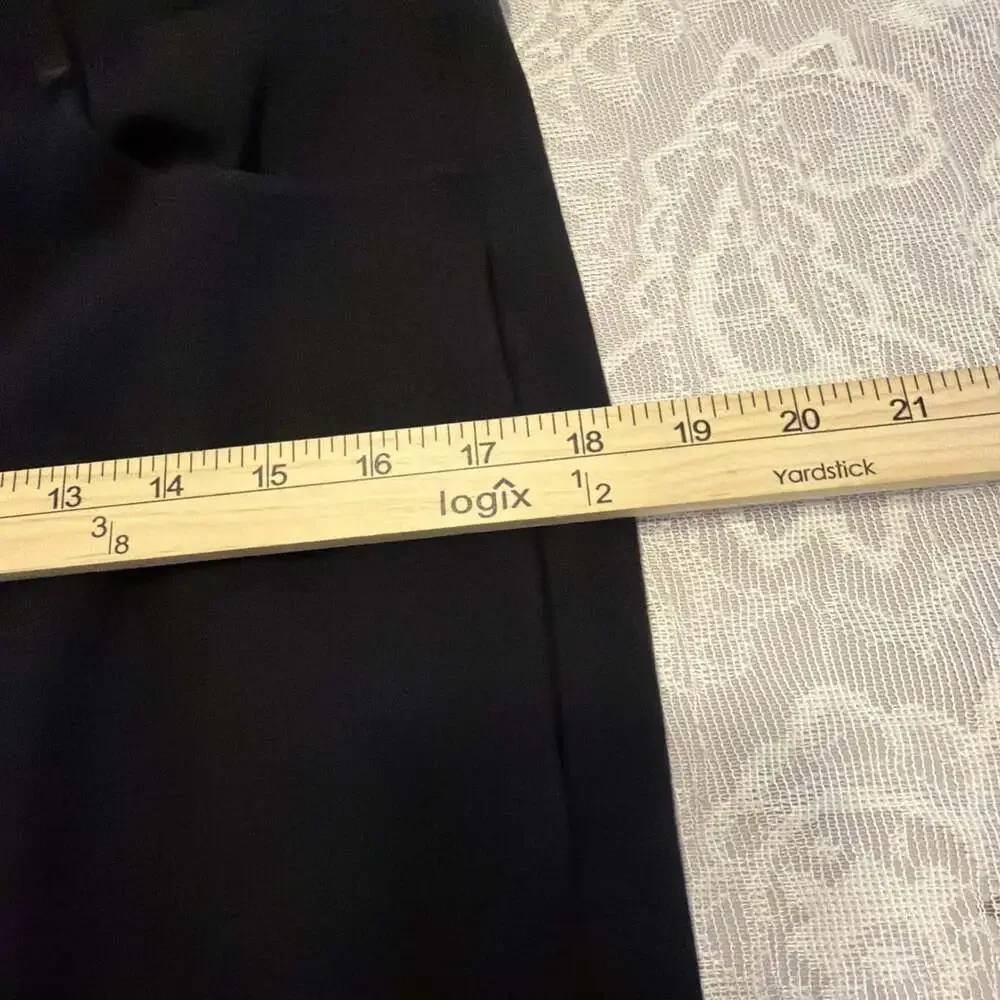 Betabrand Black Straight Leg Dress Pants XLP/W33.5/L24.5 Petite Dressy Office